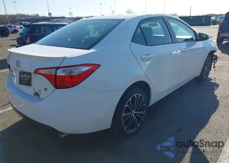 2014 Toyota Corolla S Plus z USA, uszkodzony, nr VIN 2T1BURHE9EC077061